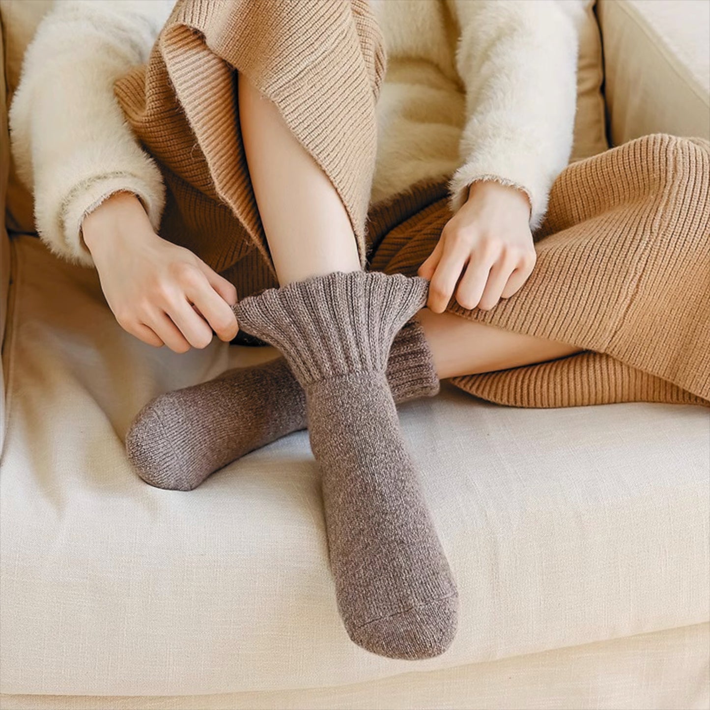 Bellune™ Cozy Wool Socks – 5-Pair Winter Set