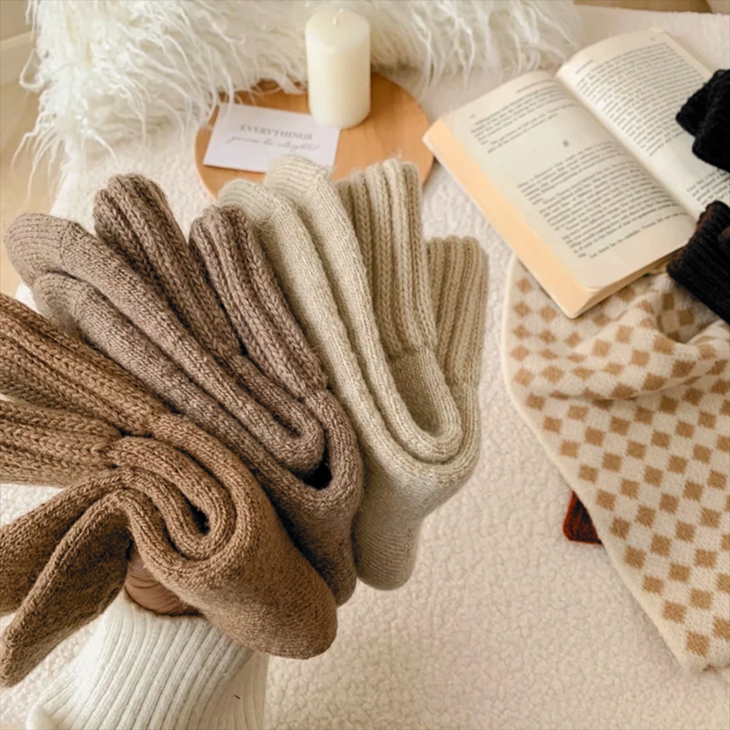 Bellune™ Cozy Wool Socks – 5-Pair Winter Set