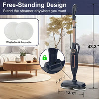 Bellune™ SpinSteam VM6 — Rotating Power Steam Mop (1300W)