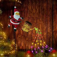 Santa’s Magical Watering Can Lights – Solar-Powered Christmas Decor
