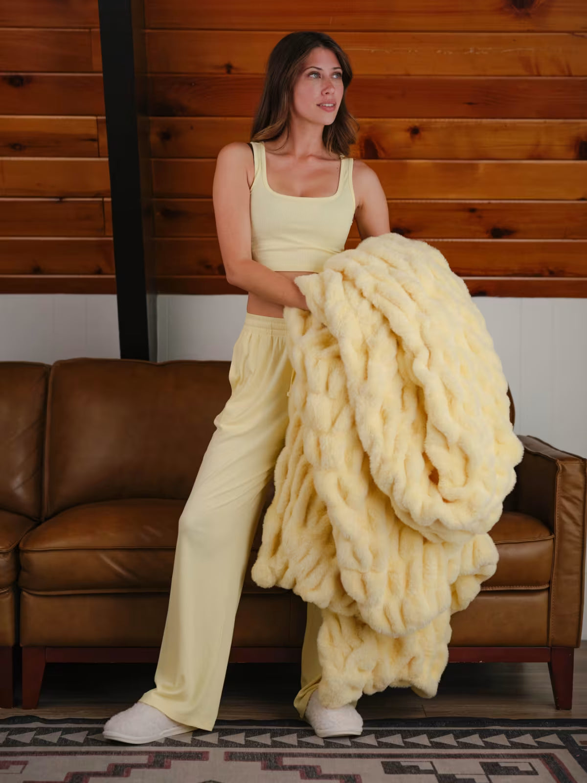 Bellune Dreamer Blanket — Buttercream