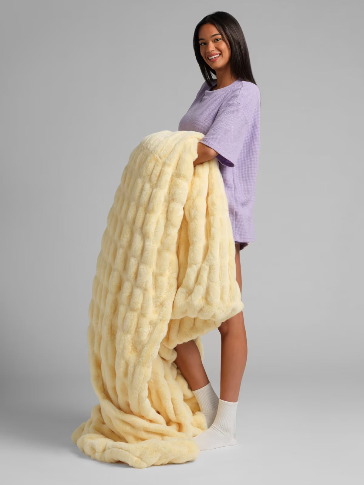 Bellune Dreamer Blanket — Buttercream