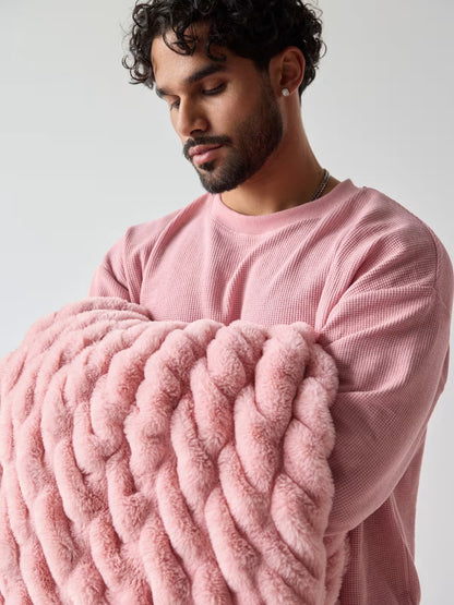 Bellune Dreamer Blanket — Pink Rose